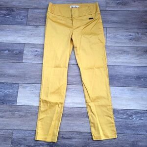 Feura De Serie mustard yellow dress pants skinny size 10